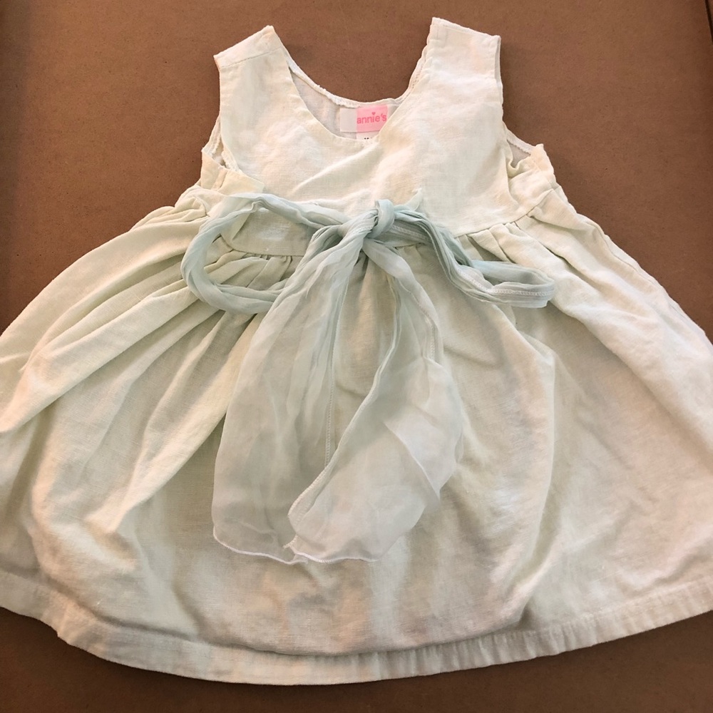 Baby girls sleeveless linen dress 18mnths so cute!